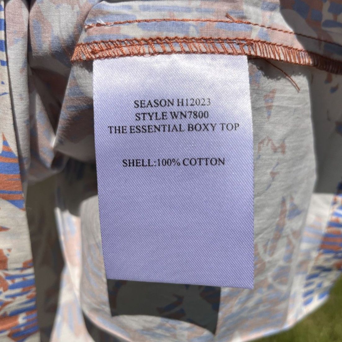 Wildfang The Essential Boxy Top Woodblock Floral - Xs — image 7 of 8